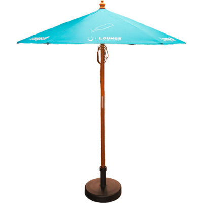 Image of 2m Round Wooden Parasol