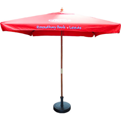 Image of 2m Square Wooden Parasol
