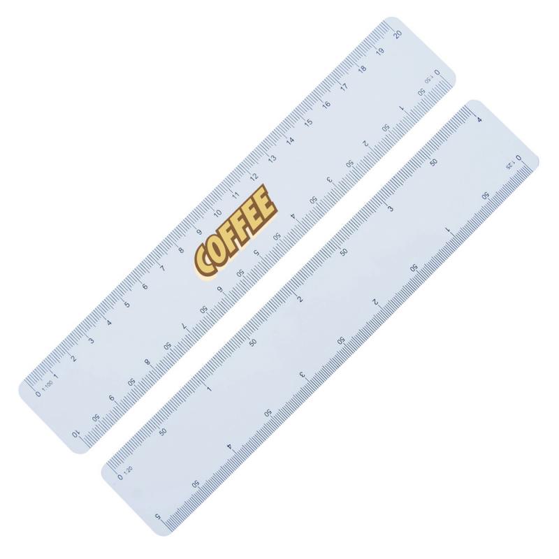 Image of Ultra thin scale ruler, ideal for mailing, 200mm