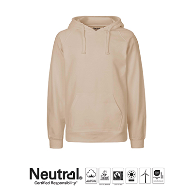 Image of Neutral Fairtrade Organic Hooded Sweatshirt